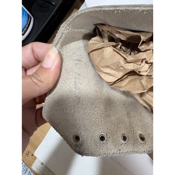 Vintage Variflex Brown Leather Suede Roller Skates Size 10 D 4 Wheels - Picture 13 of 14